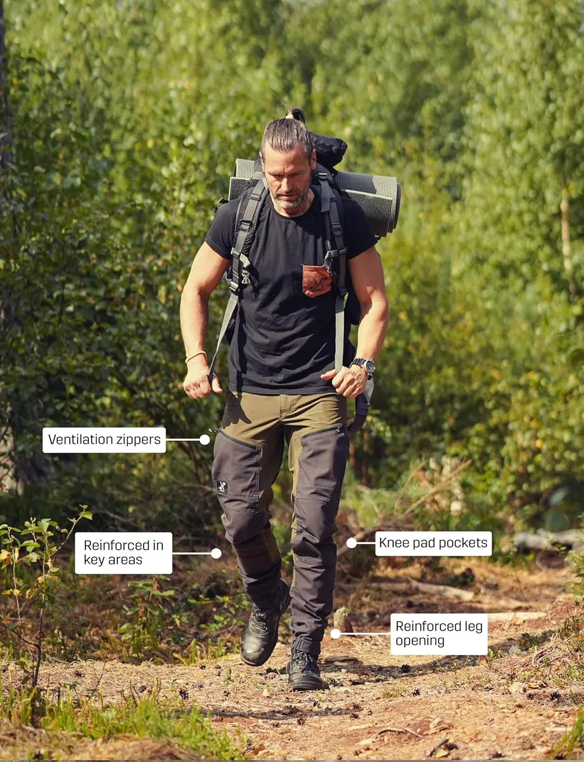 RevolutionRace Men’s RVRC GP Pro Pants, Durable and Ventilated Pants for All Outdoor Activities