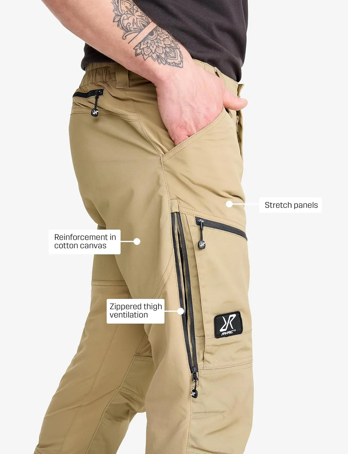 RevolutionRace Men’s RVRC GP Pro Pants, Durable and Ventilated Pants for All Outdoor Activities