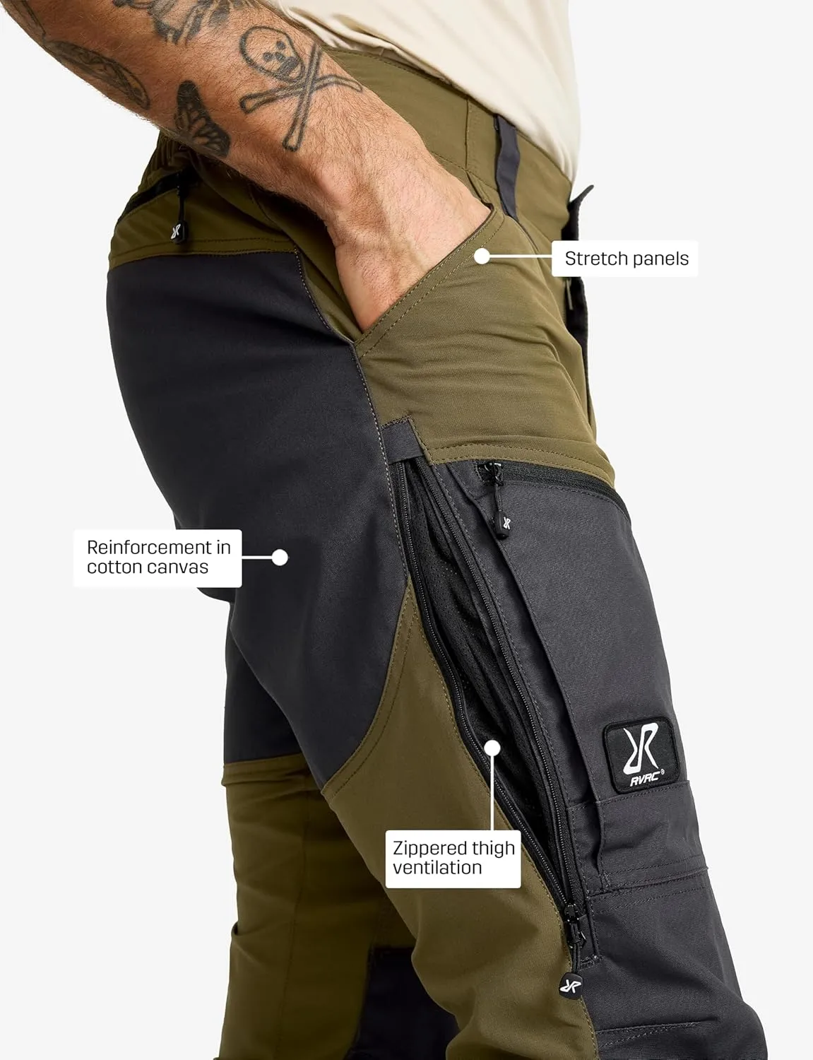 RevolutionRace Men’s RVRC GP Pro Pants, Durable and Ventilated Pants for All Outdoor Activities