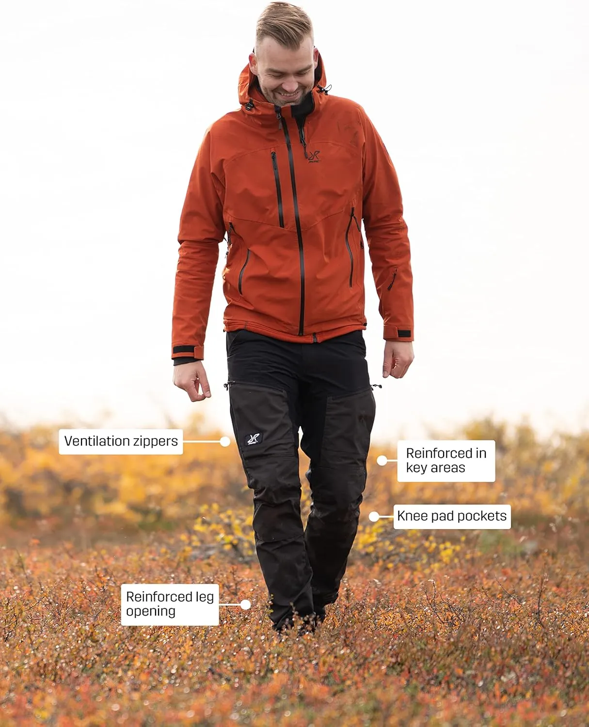 RevolutionRace Men’s RVRC GP Pro Pants, Durable and Ventilated Pants for All Outdoor Activities