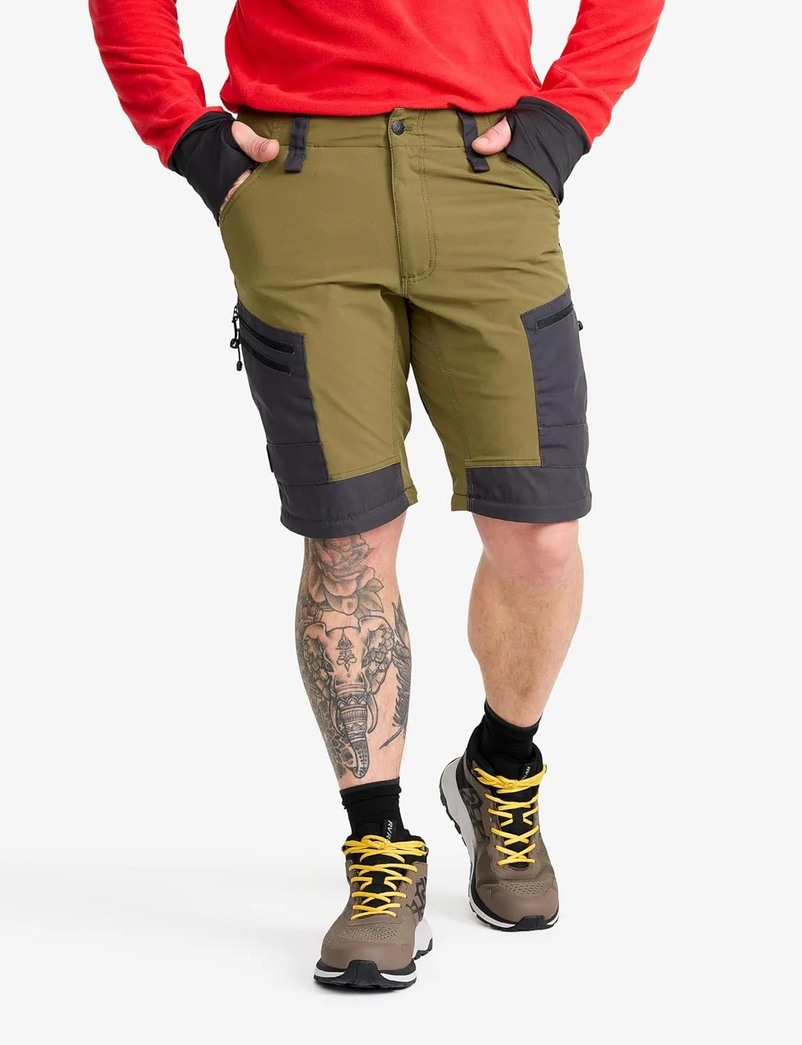 RevolutionRace Men’s RVRC GP Pro Zip Off Pants, Durable, Ventilated and Convertible Pants for All Outdoor Activities