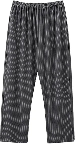 sandbank Mens Cotton Pajama Pants Soft Lounge Lightweight Sleep Pants with Pockets