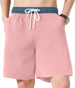 Shorts for Men Mens Running Shorts Fashion Loose Fit Surf Water Resistant Fishing Pool Stretch Quick Dry Breathable