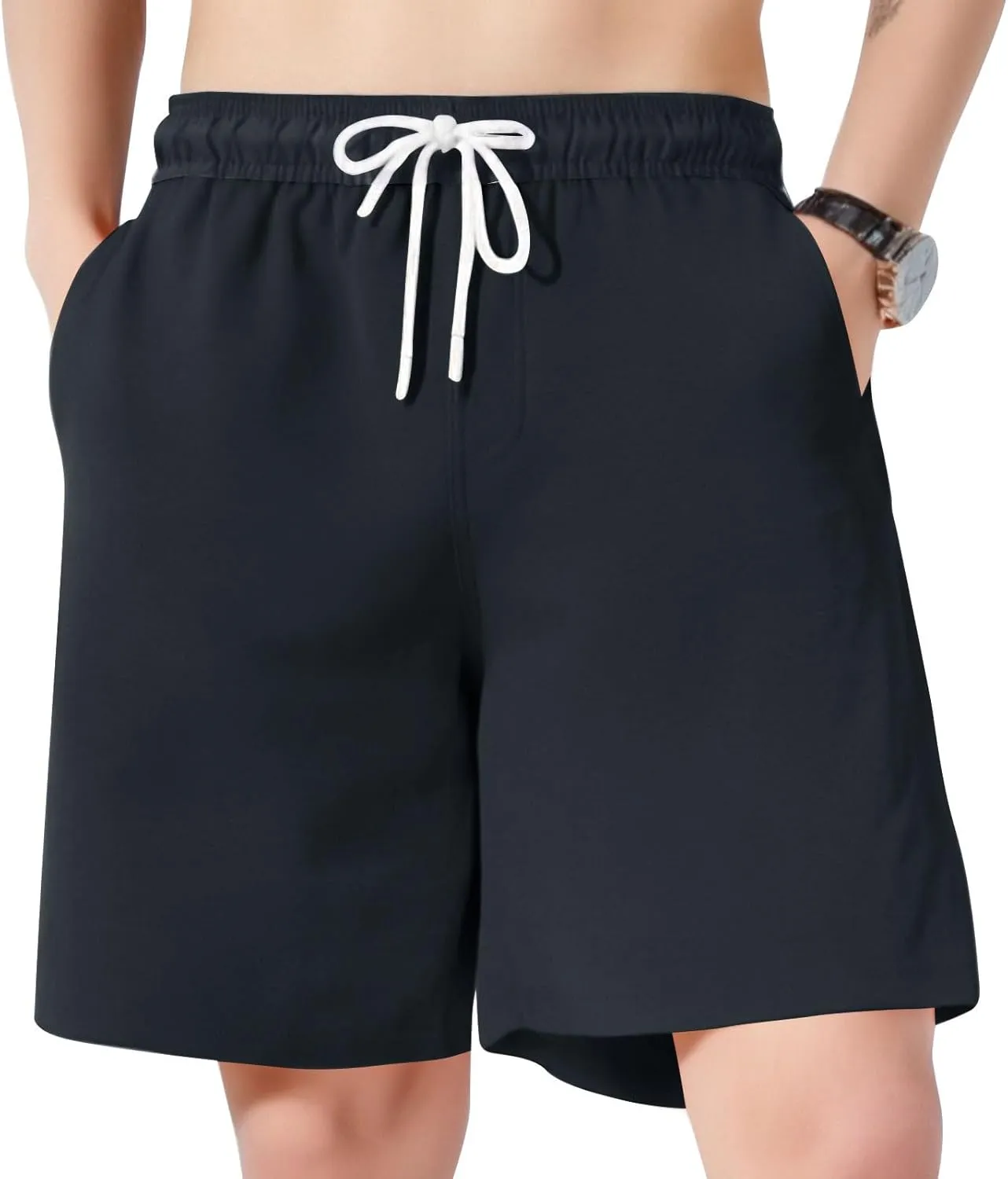 Shorts for Men Mens Running Shorts Fashion Loose Fit Surf Water Resistant Fishing Pool Stretch Quick Dry Breathable