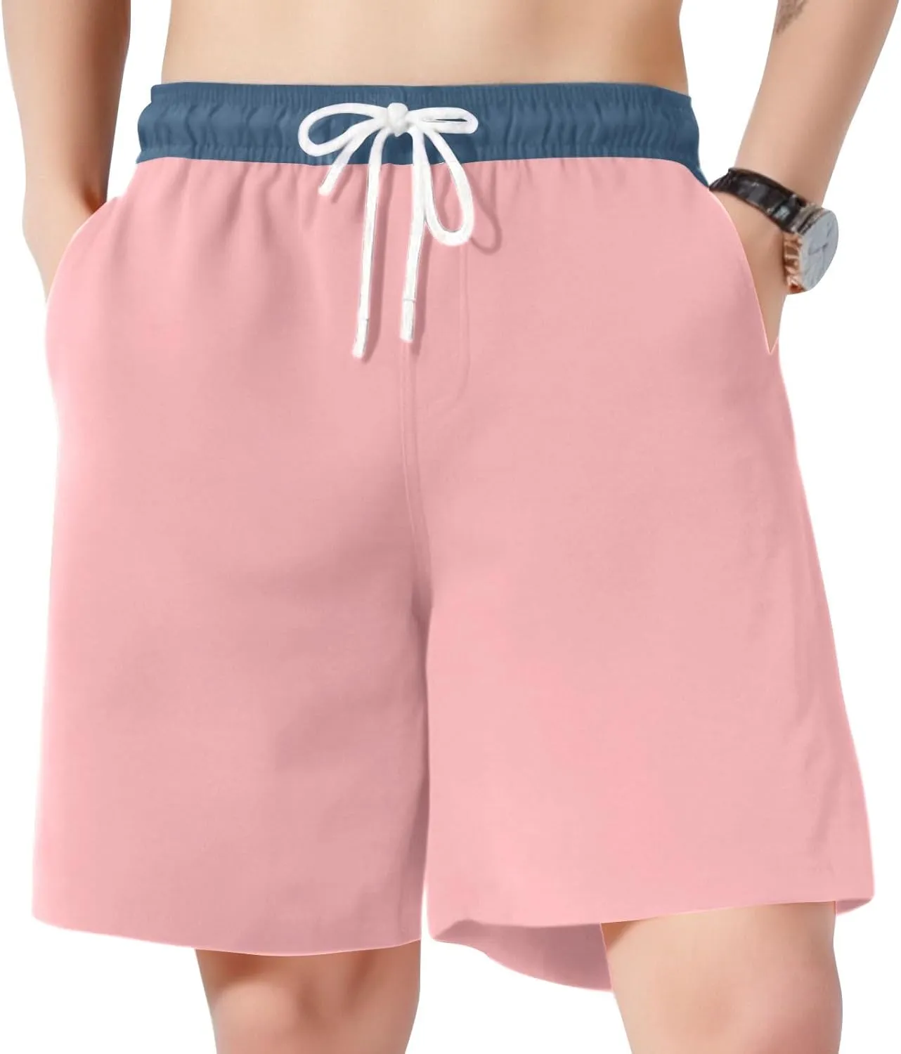 Shorts for Men Mens Running Shorts Fashion Loose Fit Surf Water Resistant Fishing Pool Stretch Quick Dry Breathable