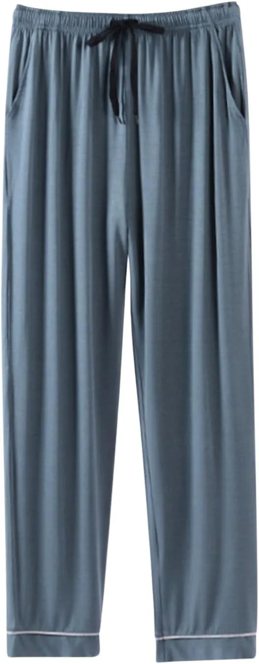 Sleep Pants for Men Modal Lightweight Lounge Casual Home Wear Bottoms Pajama Pants Loungewear with Pocket
