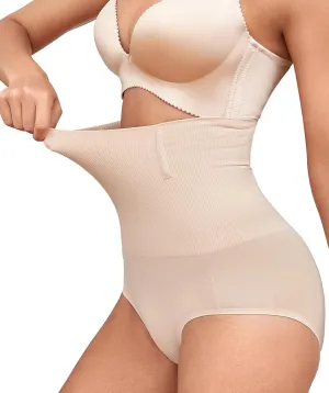 SOFIA'S CHOICE Tummy Control Thong Shapewear for Women High Waist Seamless Underwear Body Shaper Panty Girdle