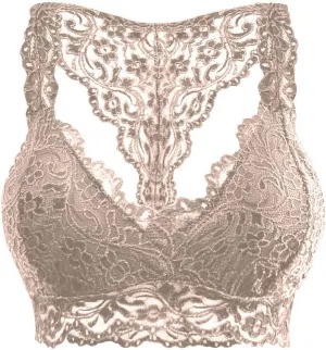 Sports Bras for Women Plus Size Floral Lace Racerback Bra Running Yoga Tank Top Bra Wireless Underwear