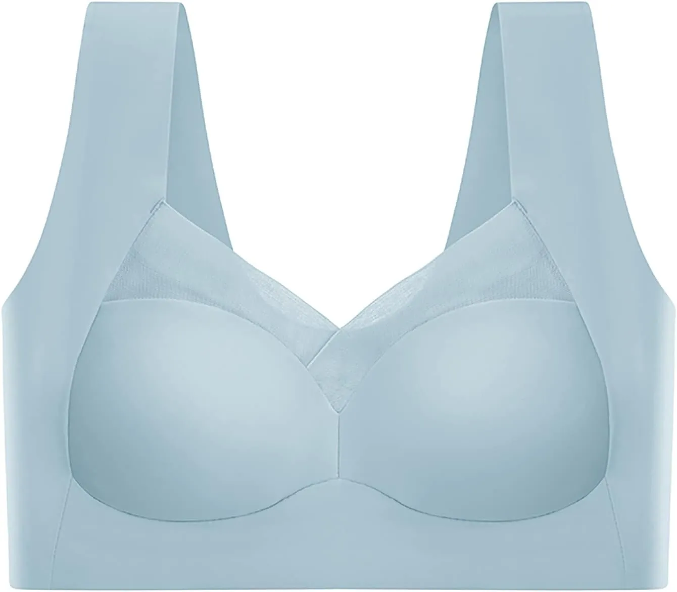 Sports Bras for Women Solid Seamless Casual Underwear Wirefree Comfy Full Coverage Everyday Bras Push Up Brattles