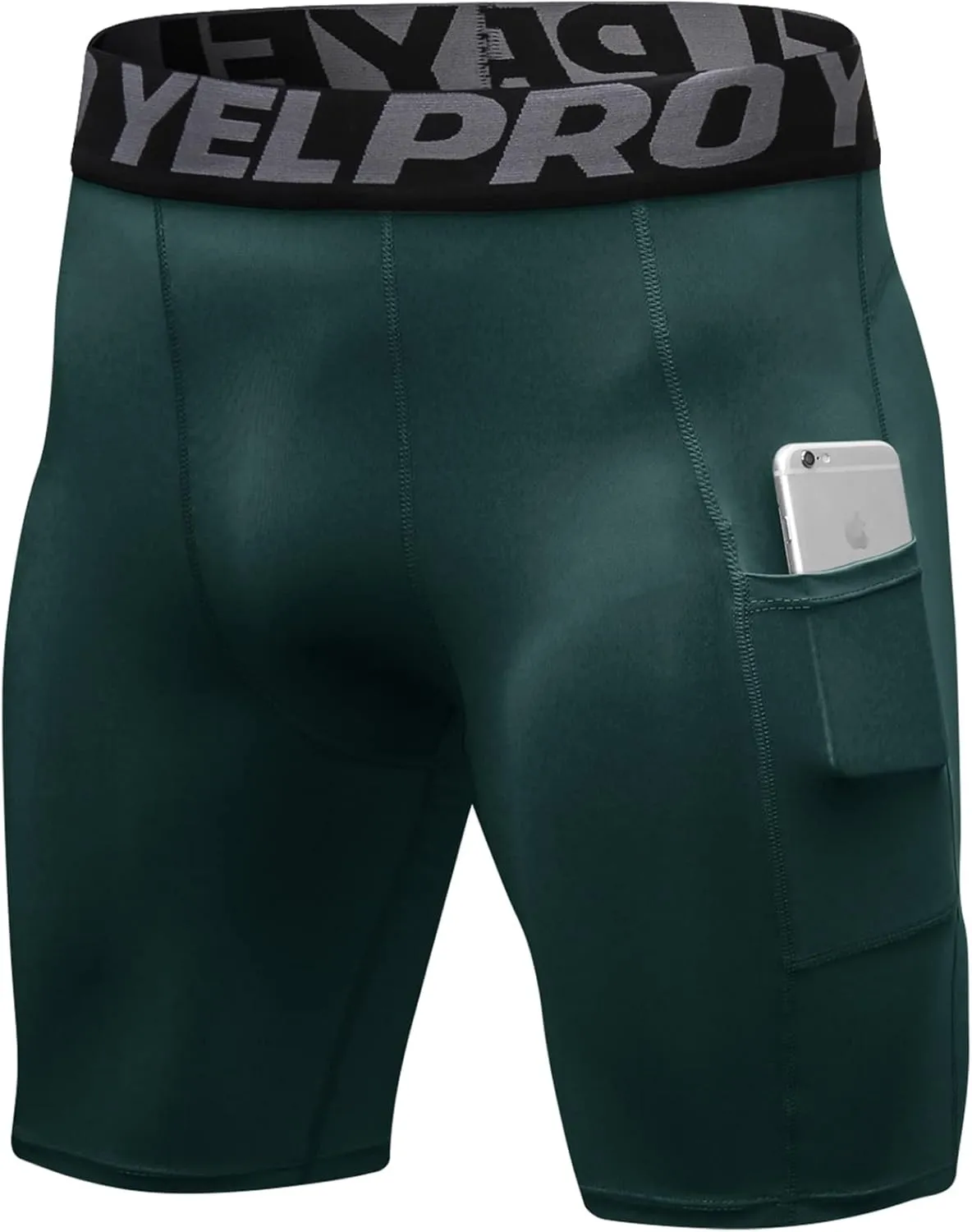 SPVISE Compression Shorts Men 1/3 Pack, Dry Fit Compression Underwear Spandex Running Shorts, Workout Athletic Shorts Pocket