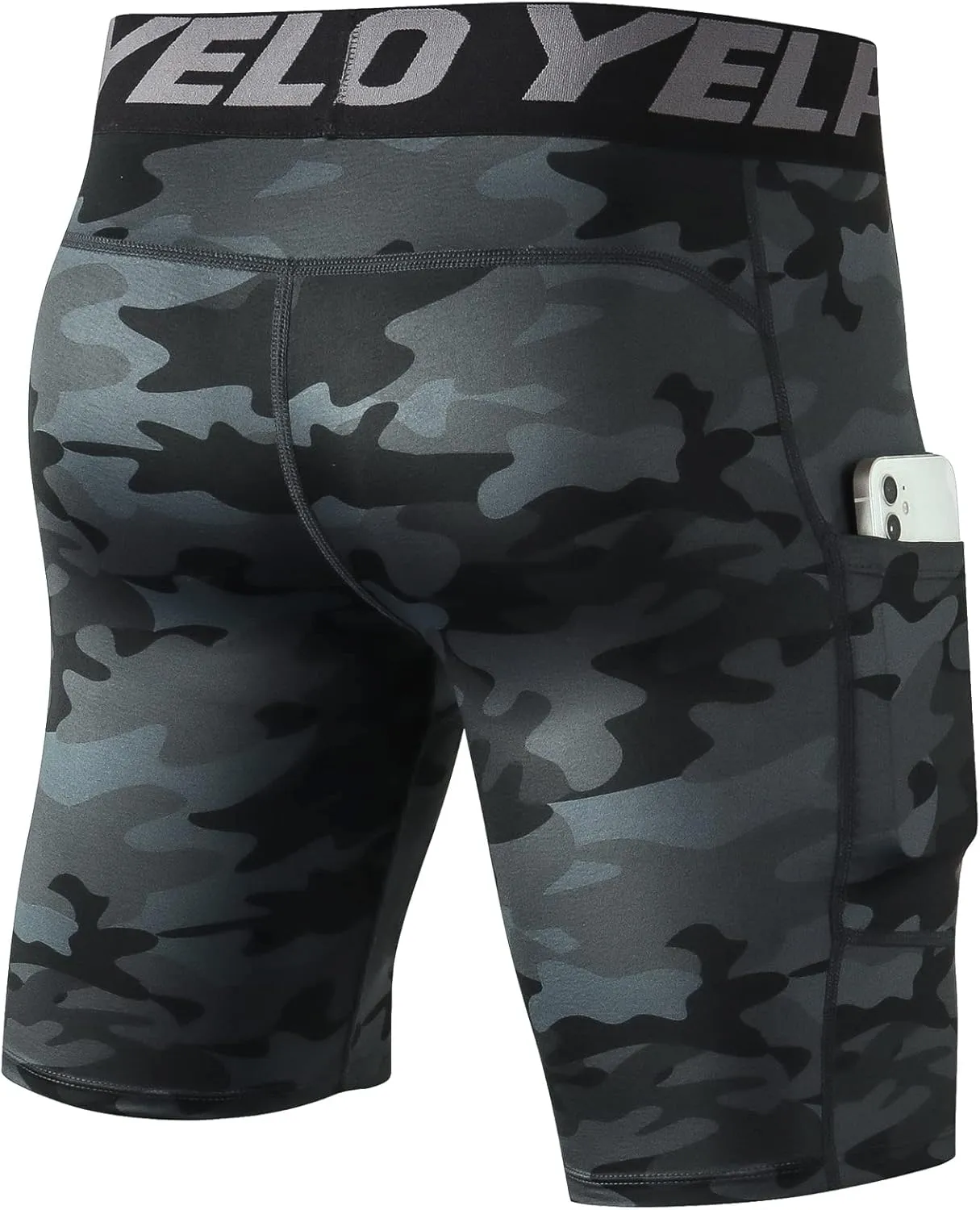 SPVISE Compression Shorts Men 1/3 Pack, Dry Fit Compression Underwear Spandex Running Shorts, Workout Athletic Shorts Pocket