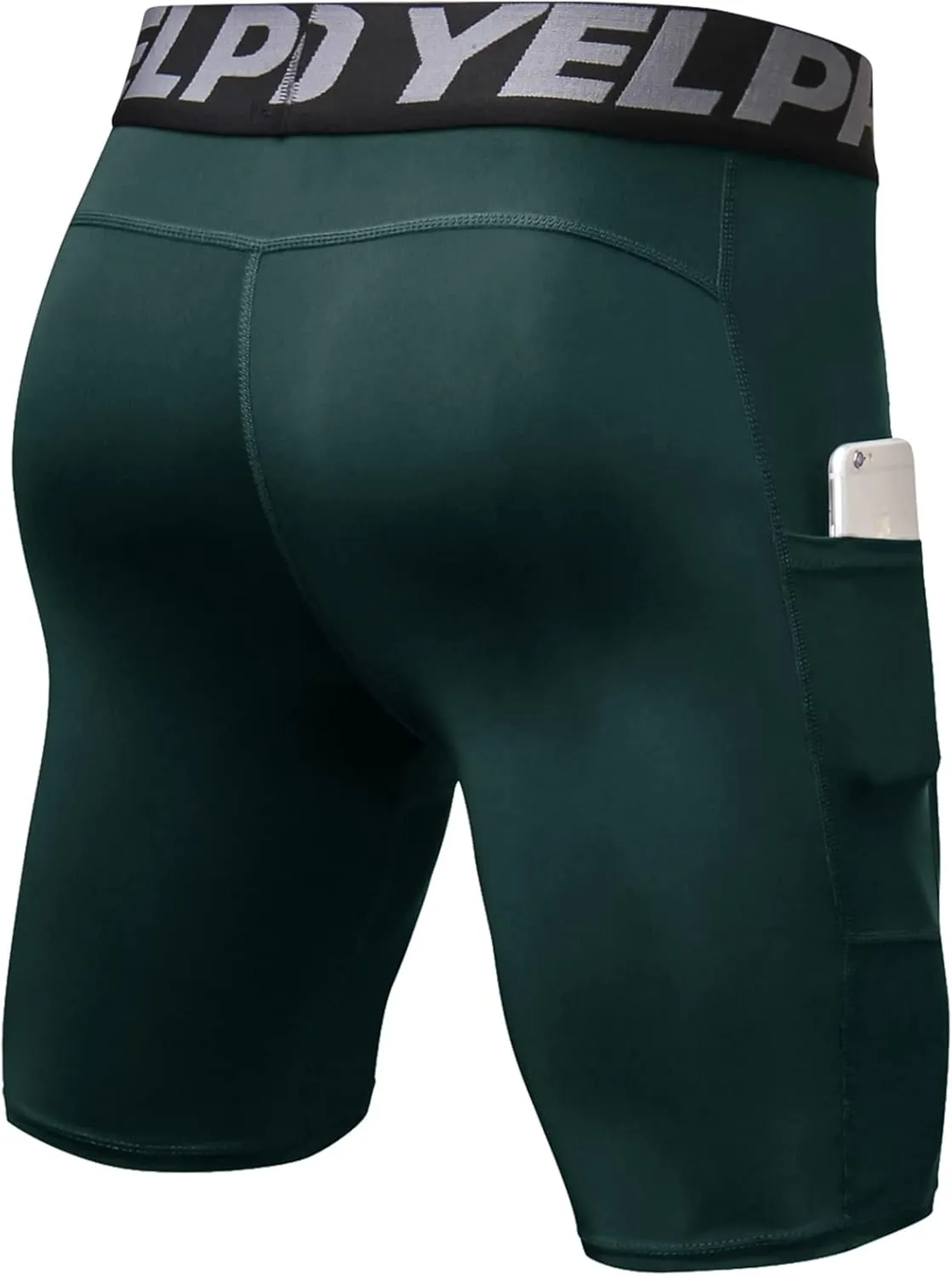 SPVISE Compression Shorts Men 1/3 Pack, Dry Fit Compression Underwear Spandex Running Shorts, Workout Athletic Shorts Pocket
