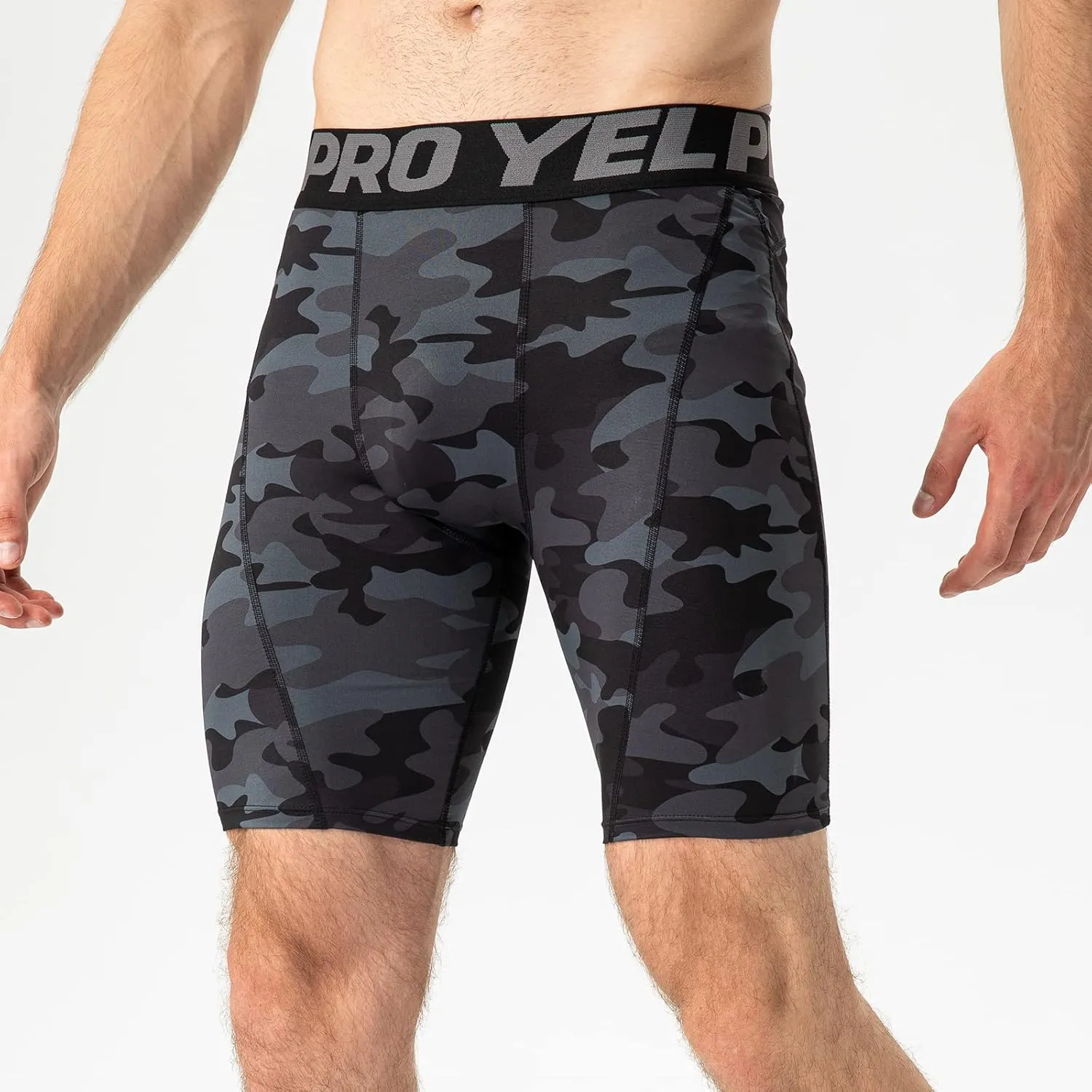 SPVISE Compression Shorts Men 1/3 Pack, Dry Fit Compression Underwear Spandex Running Shorts, Workout Athletic Shorts Pocket