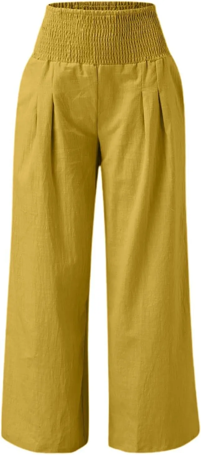 Straight Leg Pants for Women Wide Leg Casual Pants Loose Track Trousers with Pockets Lounge Workout Jogging Sweatpants