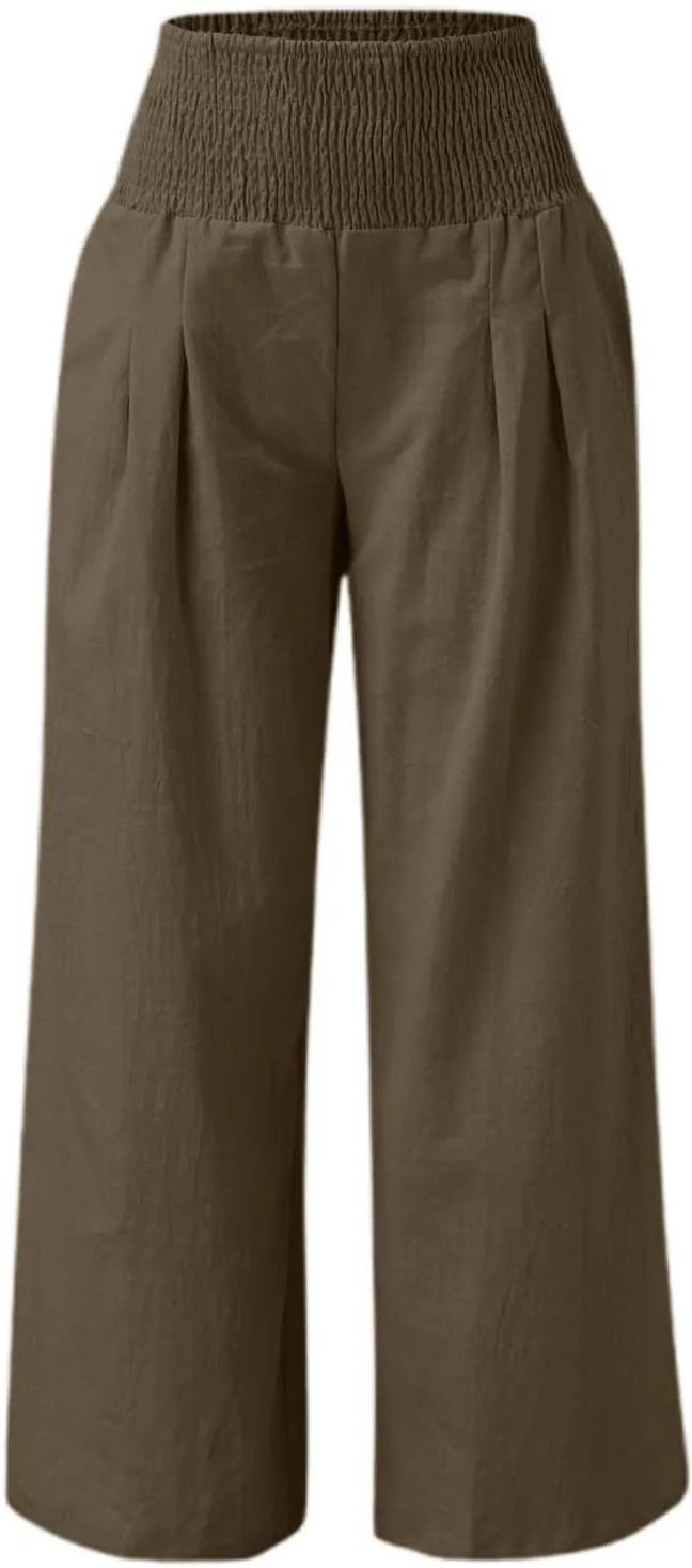 Straight Leg Pants for Women Wide Leg Casual Pants Loose Track Trousers with Pockets Lounge Workout Jogging Sweatpants