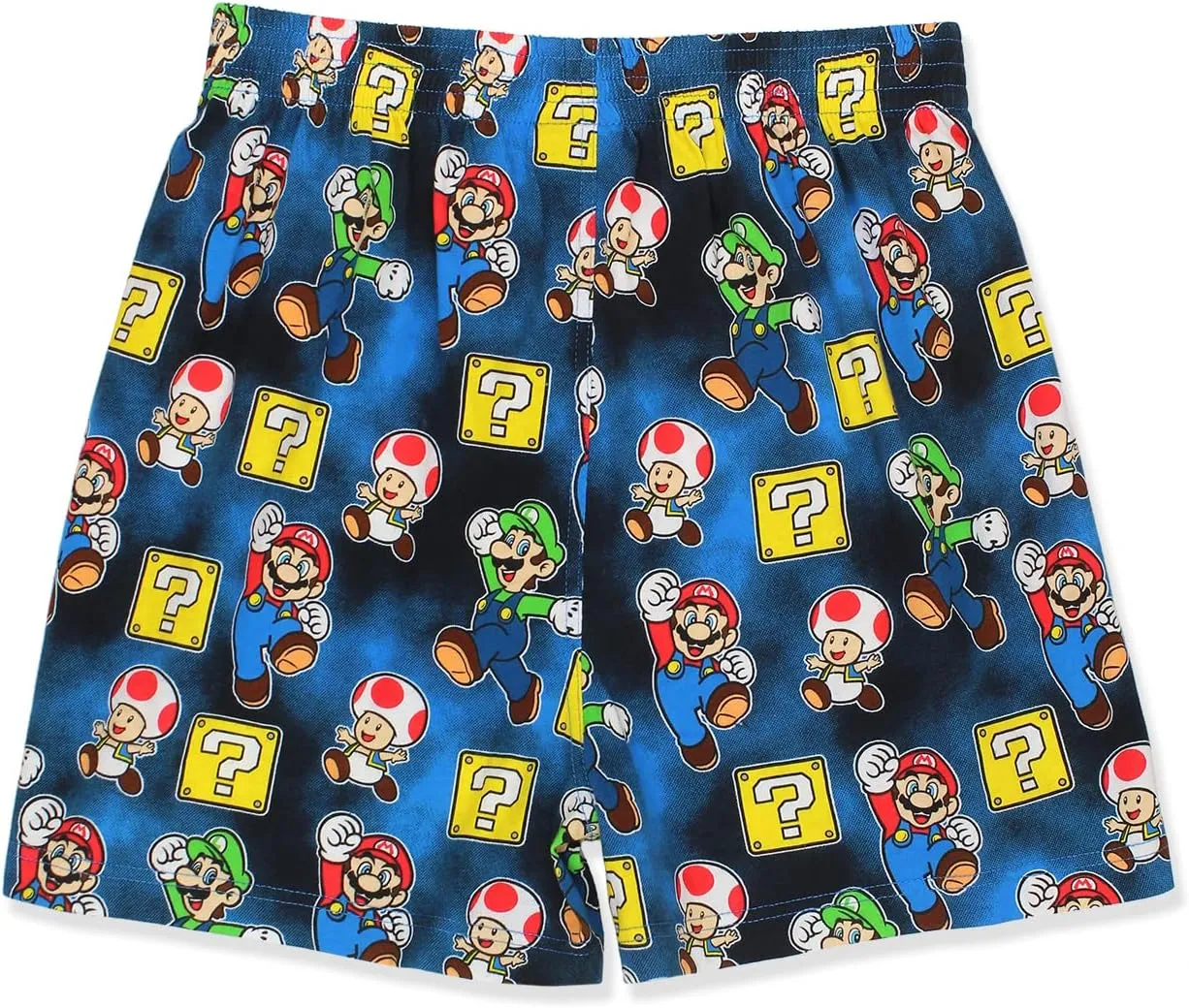 Super Mario Brothers Men's Button Fly Boxer Lounge Shorts