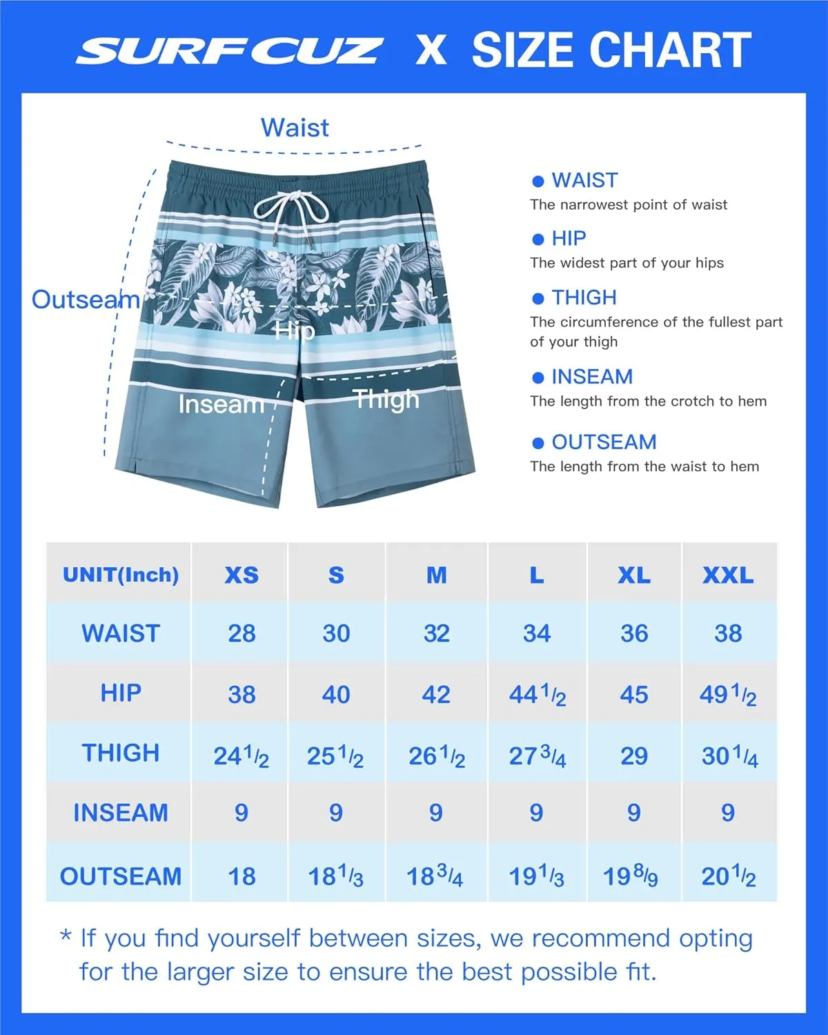 SURF CUZ 9" Mens Swim Trunks with Compression Liner Bathing Suits 2 in 1 Stretch Zipper Pockets Quick Dry