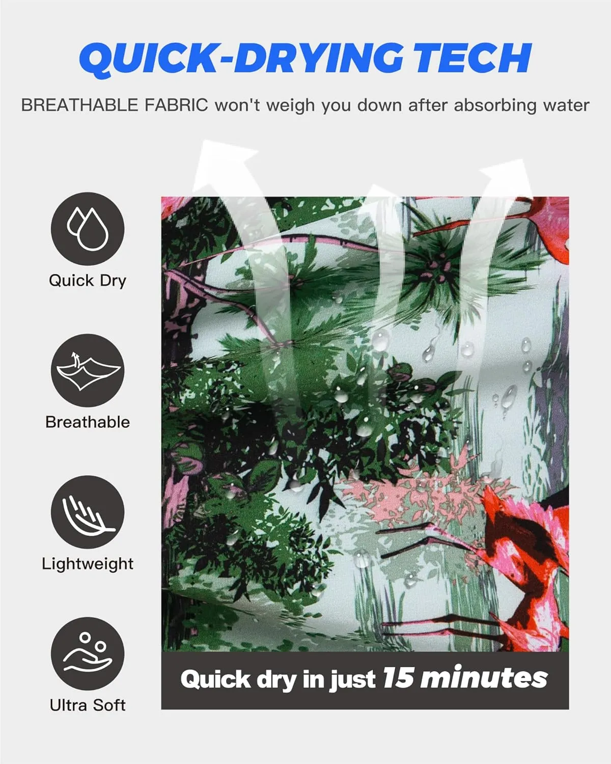 SURF CUZ 9" Mens Swim Trunks with Compression Liner Bathing Suits 2 in 1 Stretch Zipper Pockets Quick Dry