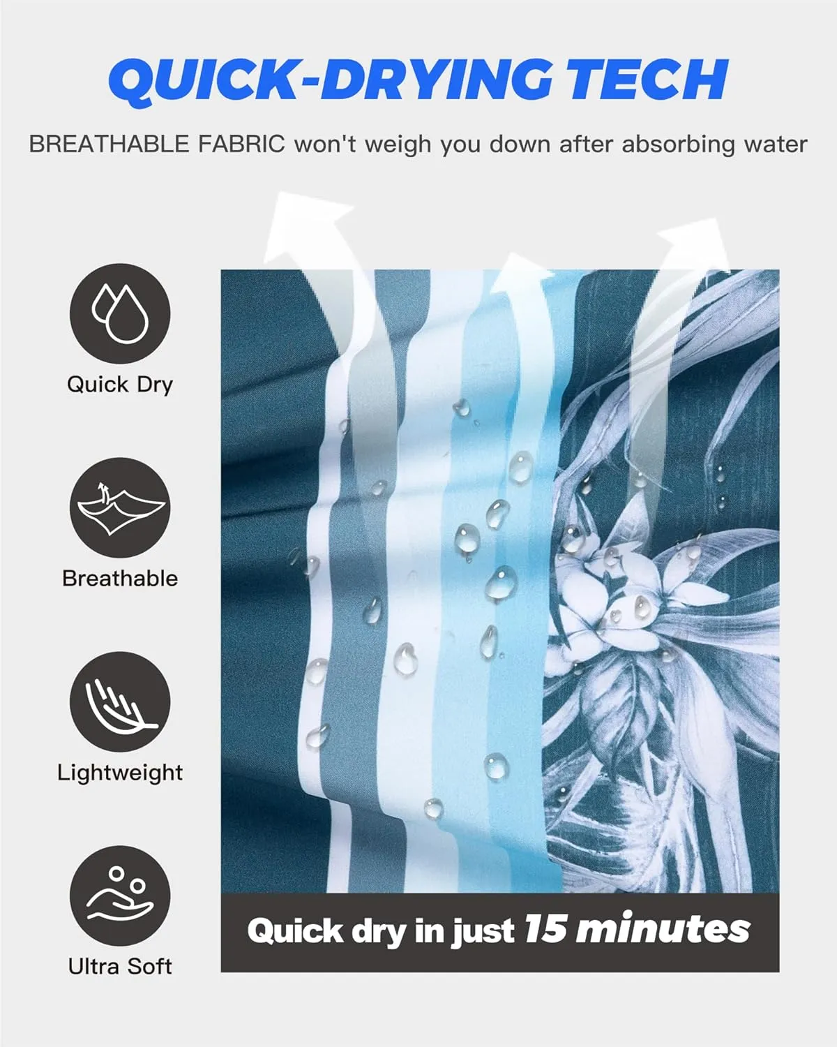SURF CUZ 9" Mens Swim Trunks with Compression Liner Bathing Suits 2 in 1 Stretch Zipper Pockets Quick Dry