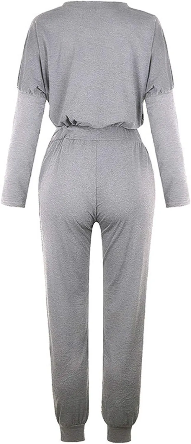 Sweat Suits for Women Set Loungewear Jogger Two Piece Outfit Set 2 Piece Tracksuits Casual Long Pant Set With Pockets
