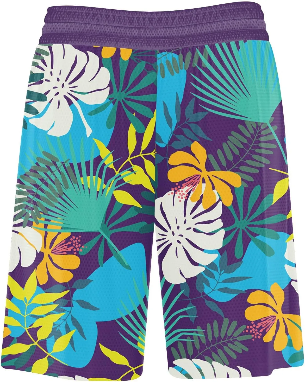 Swimming Trunks for Men Camo Shorts Men Graphic Hawaiian Pool Stretch Swimwear Ripstop Surf Lightweight Tropical
