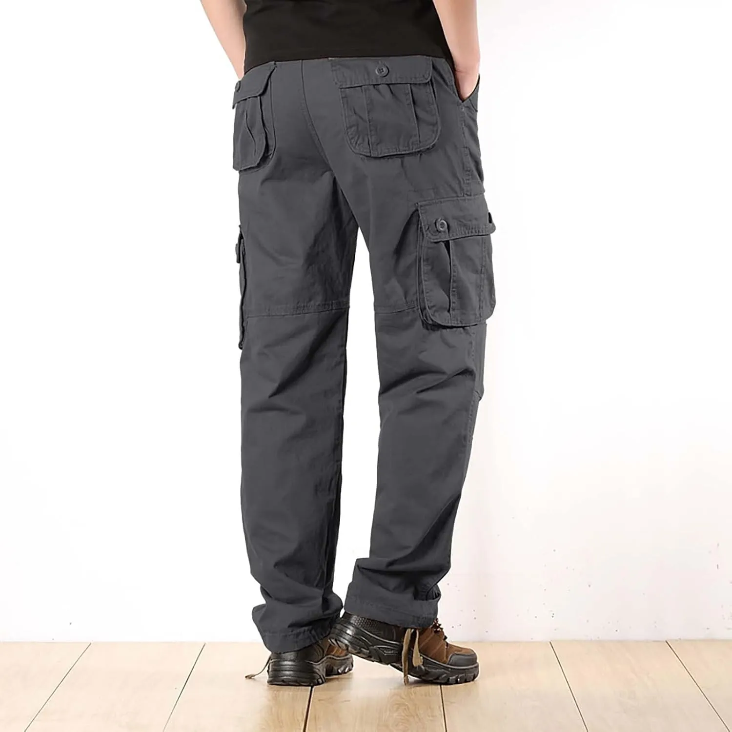 Tactical Cargo Pants for Men Stretch Workout Joggers Sweatpants Outdoor Casual Ripstop Work Military Hiking Pants