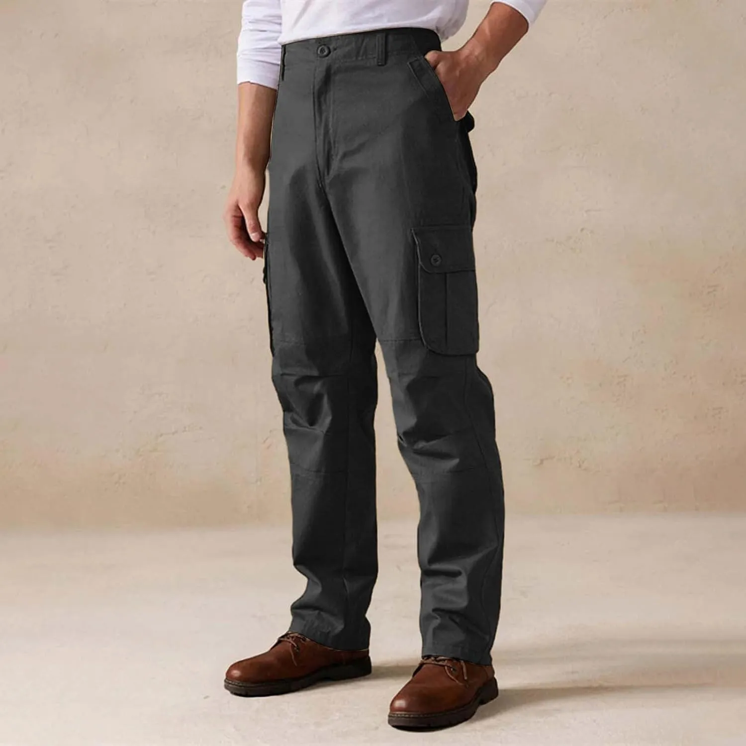 Tactical Cargo Pants for Men Stretch Workout Joggers Sweatpants Outdoor Casual Ripstop Work Military Hiking Pants