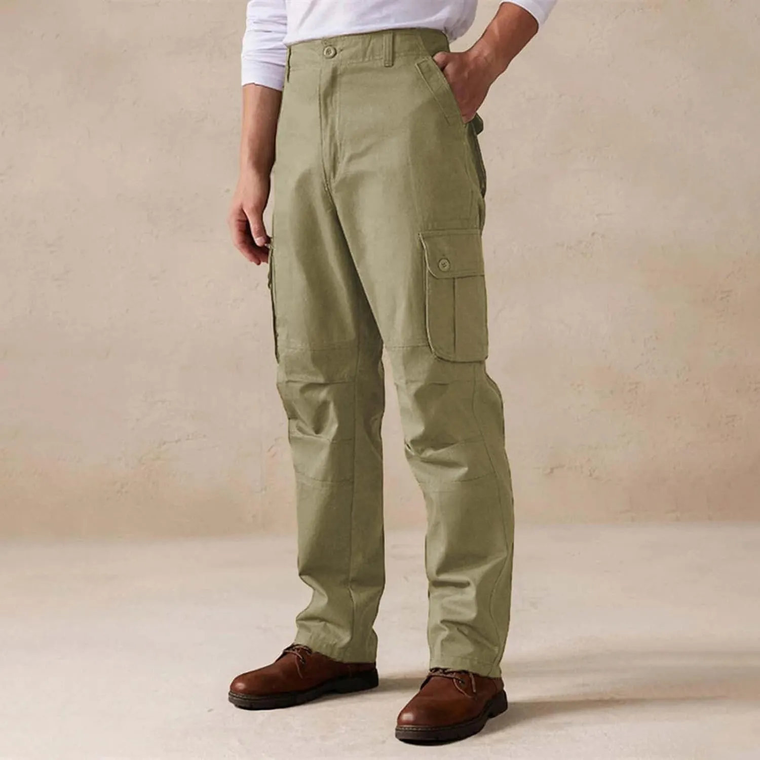 Tactical Cargo Pants for Men Stretch Workout Joggers Sweatpants Outdoor Casual Ripstop Work Military Hiking Pants