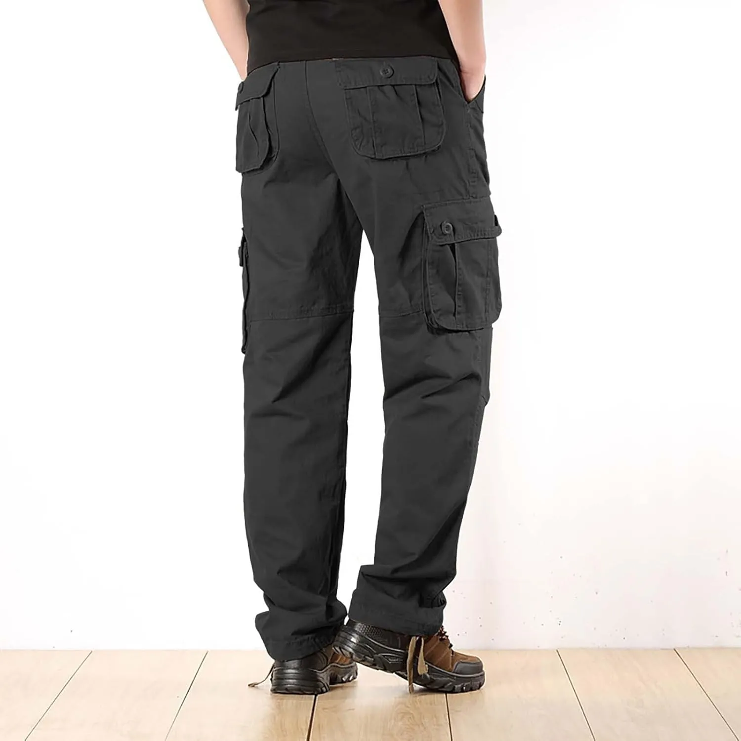 Tactical Cargo Pants for Men Stretch Workout Joggers Sweatpants Outdoor Casual Ripstop Work Military Hiking Pants