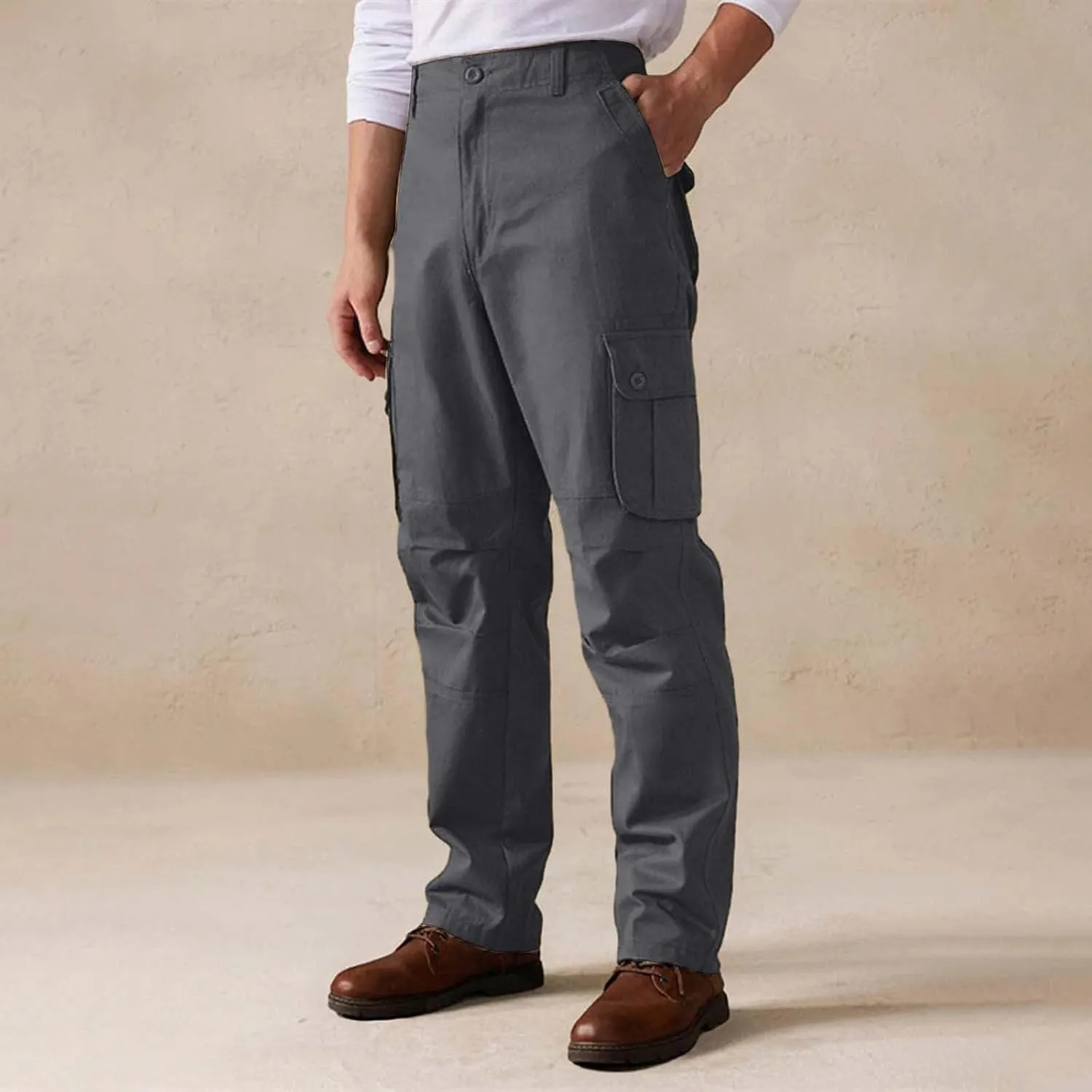 Tactical Cargo Pants for Men Stretch Workout Joggers Sweatpants Outdoor Casual Ripstop Work Military Hiking Pants