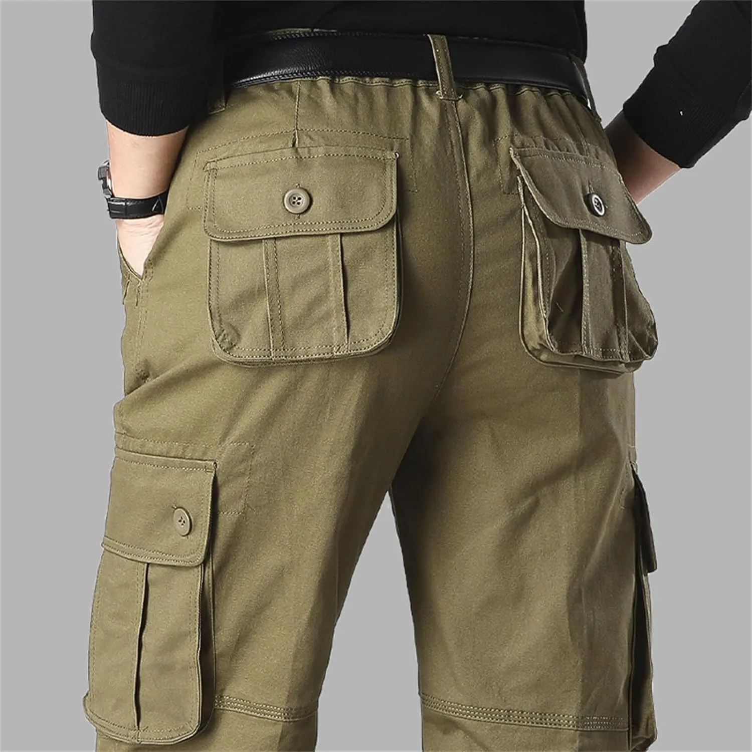 Tactical Cargo Pants for Men Stretch Workout Joggers Sweatpants Outdoor Casual Ripstop Work Military Hiking Pants