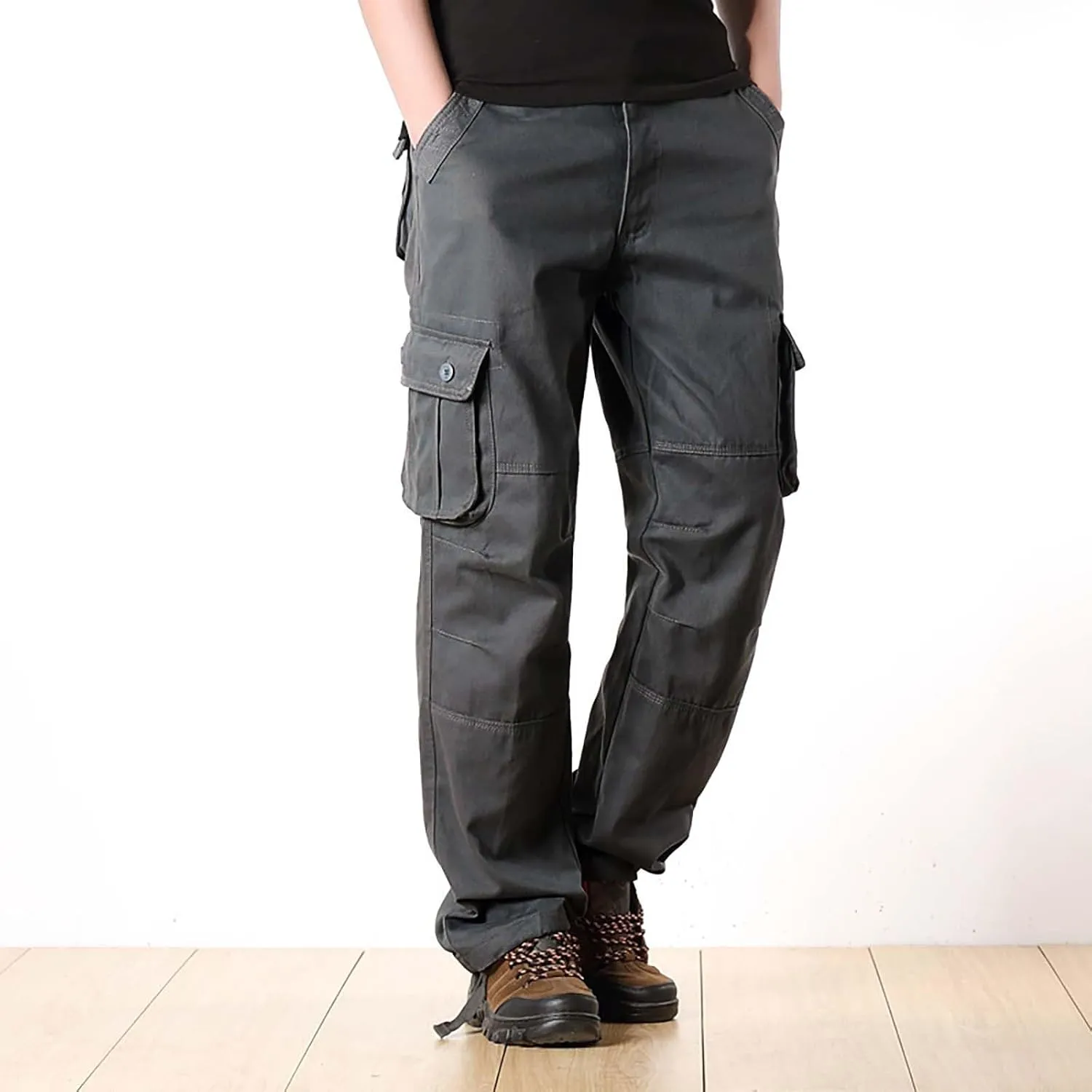 Tactical Cargo Pants for Men Stretch Workout Joggers Sweatpants Outdoor Casual Ripstop Work Military Hiking Pants