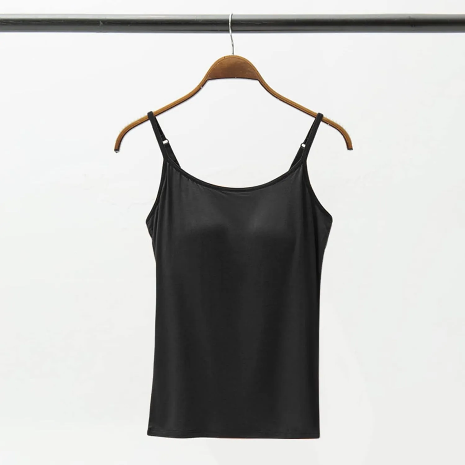 Tank Tops for Women Built with Shelf Bra Chest Adjustable Spaghetti Strap Cotton Tanks Layering Workout Undershirts