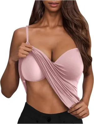 Tank Tops with Built in Bras Padded Workout Sports Running Tanks Lightweight Soft Smooth Comfy Loungewear Outfit