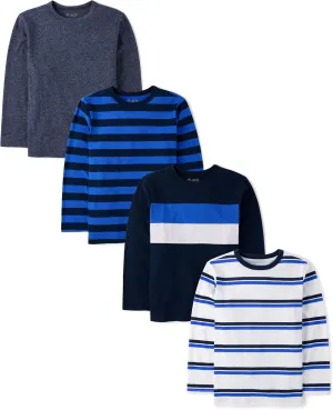 The Children's Place Boys' Long Sleeve Everyday Casual Knit Shirt