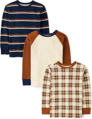 The Children's Place Boys' Long Sleeve Everyday Casual Knit Shirt