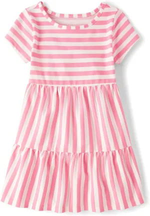 The Children's Place Girls' Short Sleeve Casual Everyday Dresses