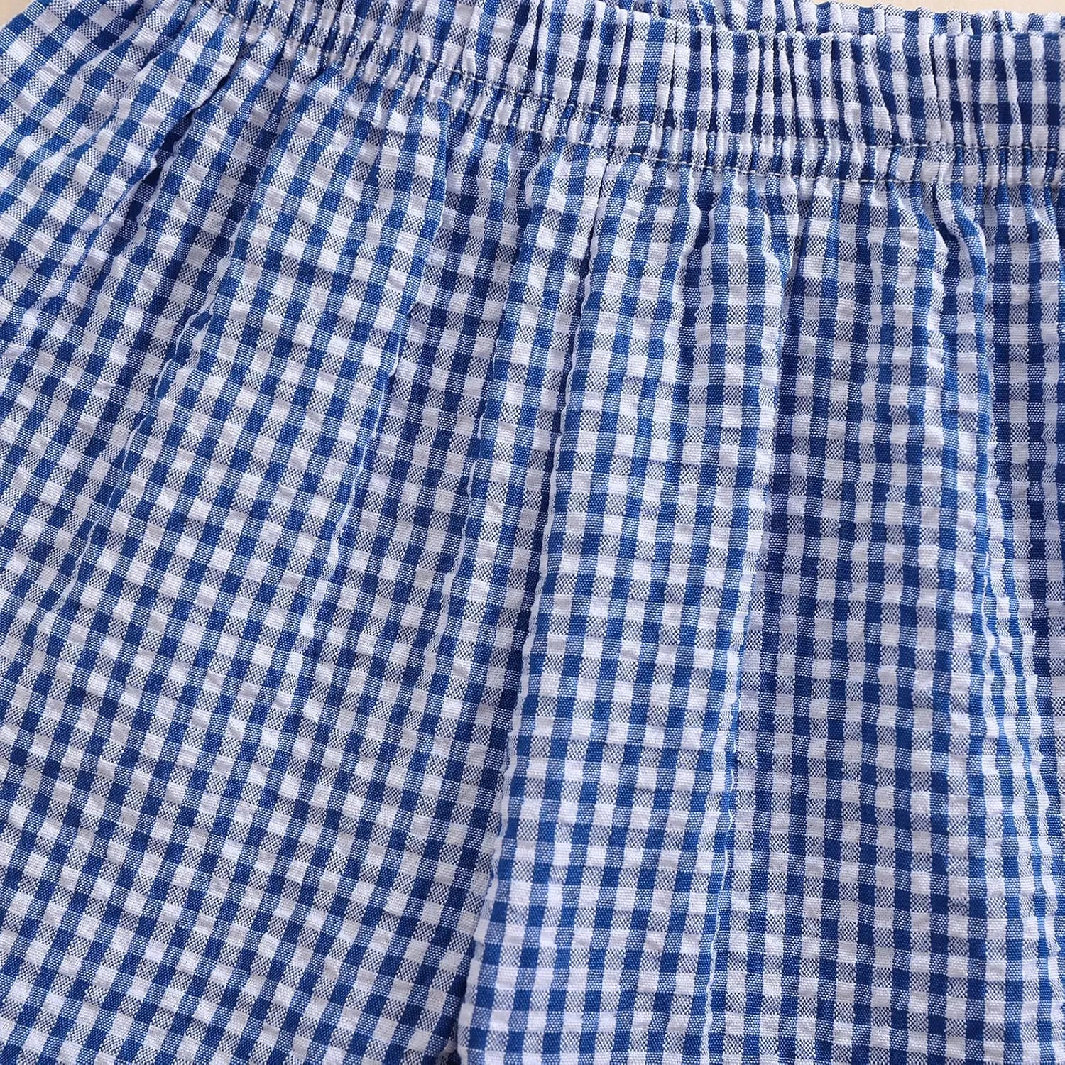 Toddler Boy Girl Plaid Shorts Casual Summer Gingham Shorts Elastic Waist Beach Shorts Bottoms Boxers Streetwear