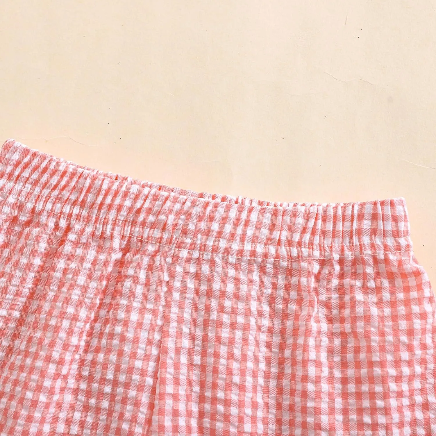 Toddler Boy Girl Plaid Shorts Casual Summer Gingham Shorts Elastic Waist Beach Shorts Bottoms Boxers Streetwear