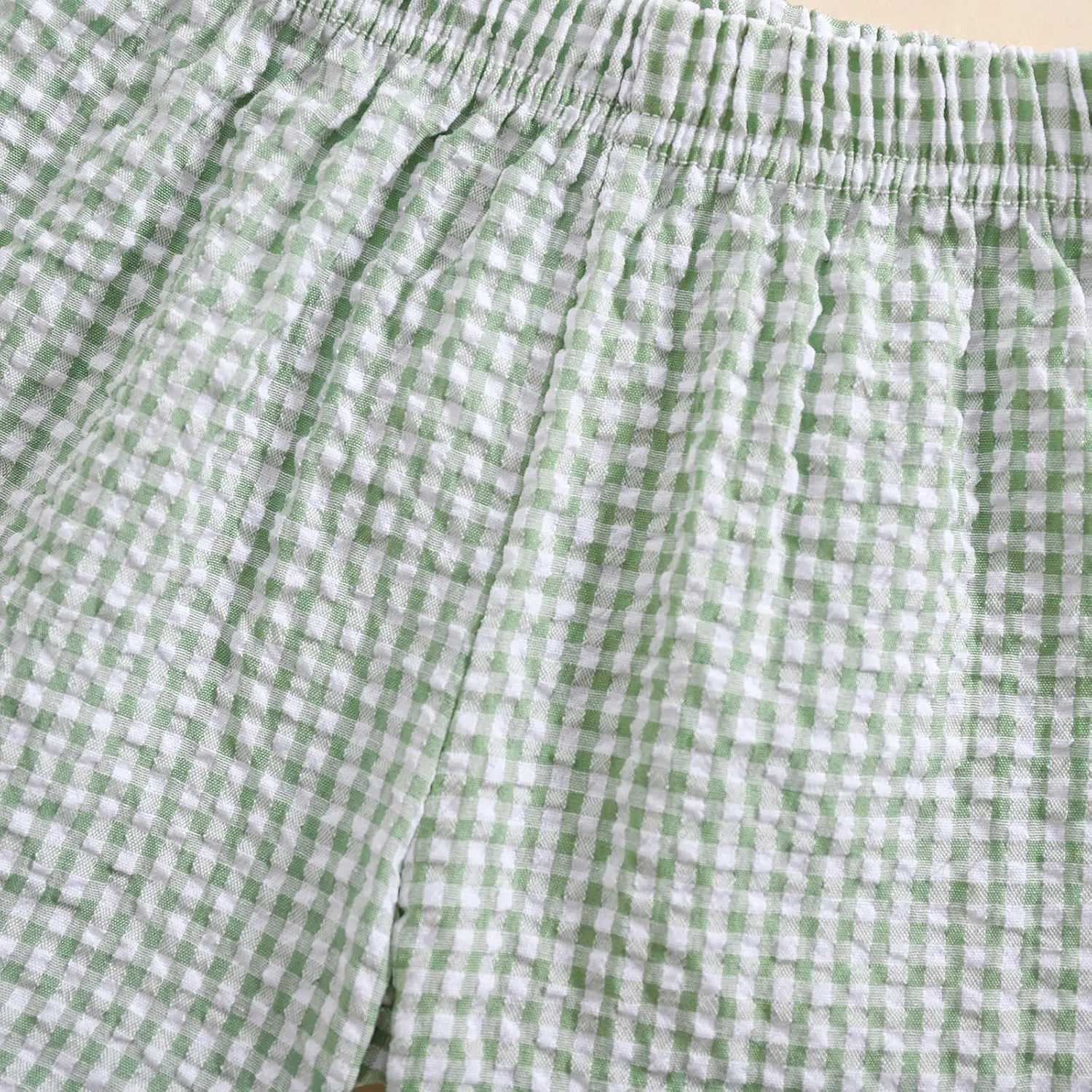 Toddler Boy Girl Plaid Shorts Casual Summer Gingham Shorts Elastic Waist Beach Shorts Bottoms Boxers Streetwear