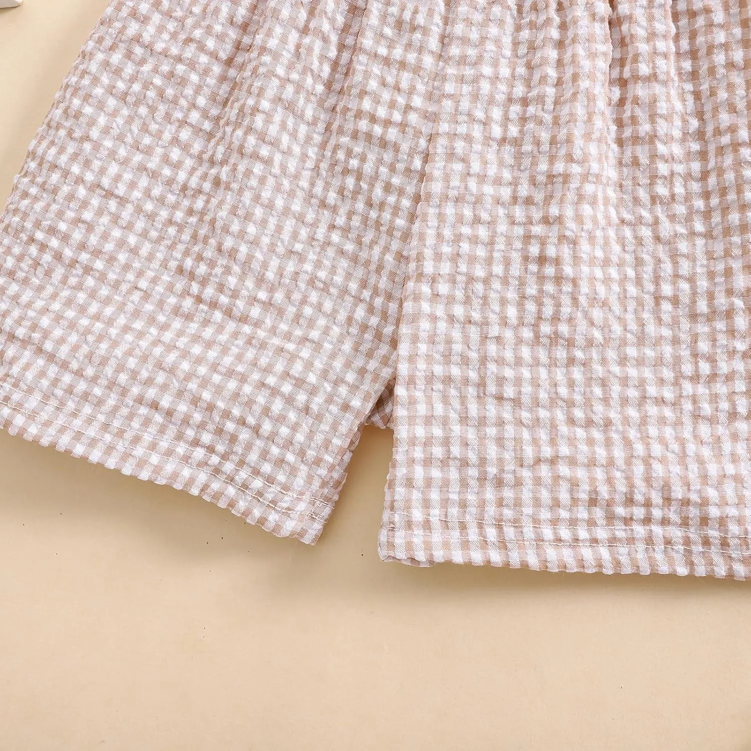 Toddler Boy Girl Plaid Shorts Casual Summer Gingham Shorts Elastic Waist Beach Shorts Bottoms Boxers Streetwear