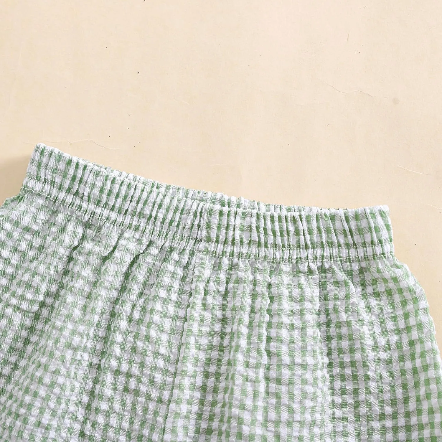 Toddler Boy Girl Plaid Shorts Casual Summer Gingham Shorts Elastic Waist Beach Shorts Bottoms Boxers Streetwear
