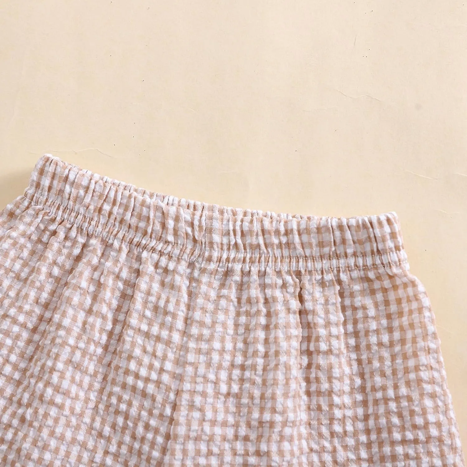 Toddler Boy Girl Plaid Shorts Casual Summer Gingham Shorts Elastic Waist Beach Shorts Bottoms Boxers Streetwear