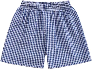 Toddler Boy Girl Plaid Shorts Casual Summer Gingham Shorts Elastic Waist Beach Shorts Bottoms Boxers Streetwear