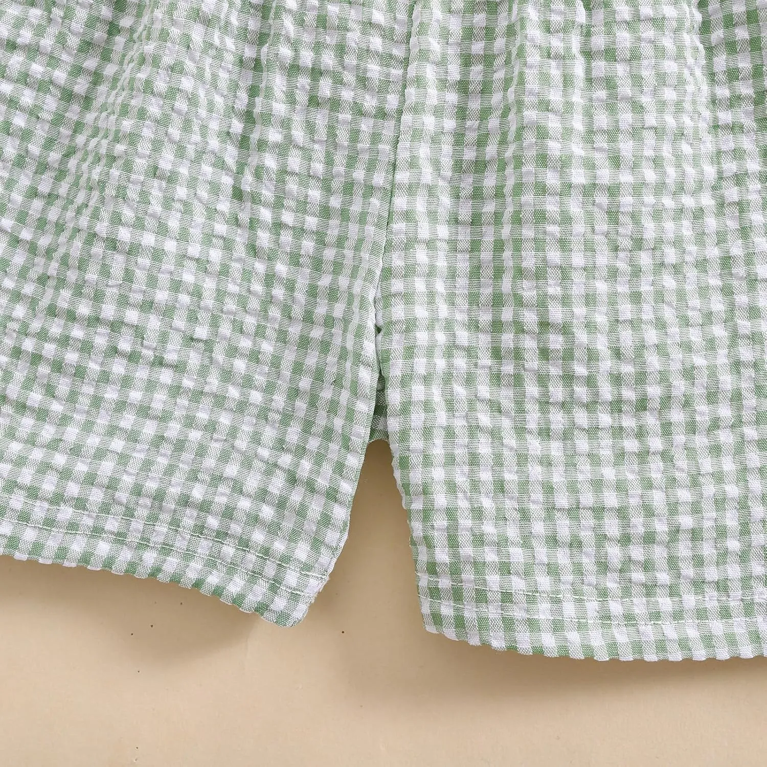 Toddler Boy Girl Plaid Shorts Casual Summer Gingham Shorts Elastic Waist Beach Shorts Bottoms Boxers Streetwear