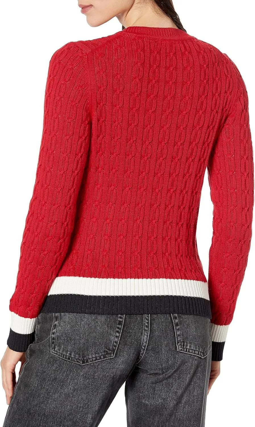 Tommy Hilfiger Women's Everyday Crewneck Cable Sweater