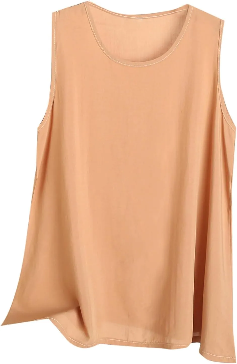 Trendy Going Out Tank Tops for Women Plus Size Sleeveless Shirts Loose Fit Casual Basic Tee Lightweight Blouses
