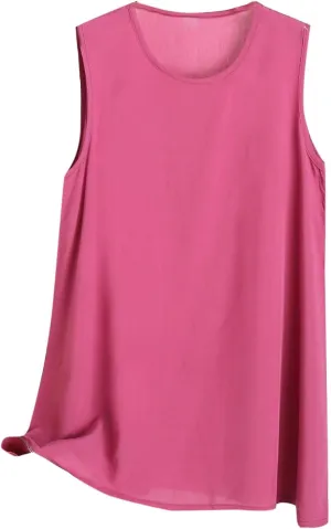 Trendy Going Out Tank Tops for Women Plus Size Sleeveless Shirts Loose Fit Casual Basic Tee Lightweight Blouses