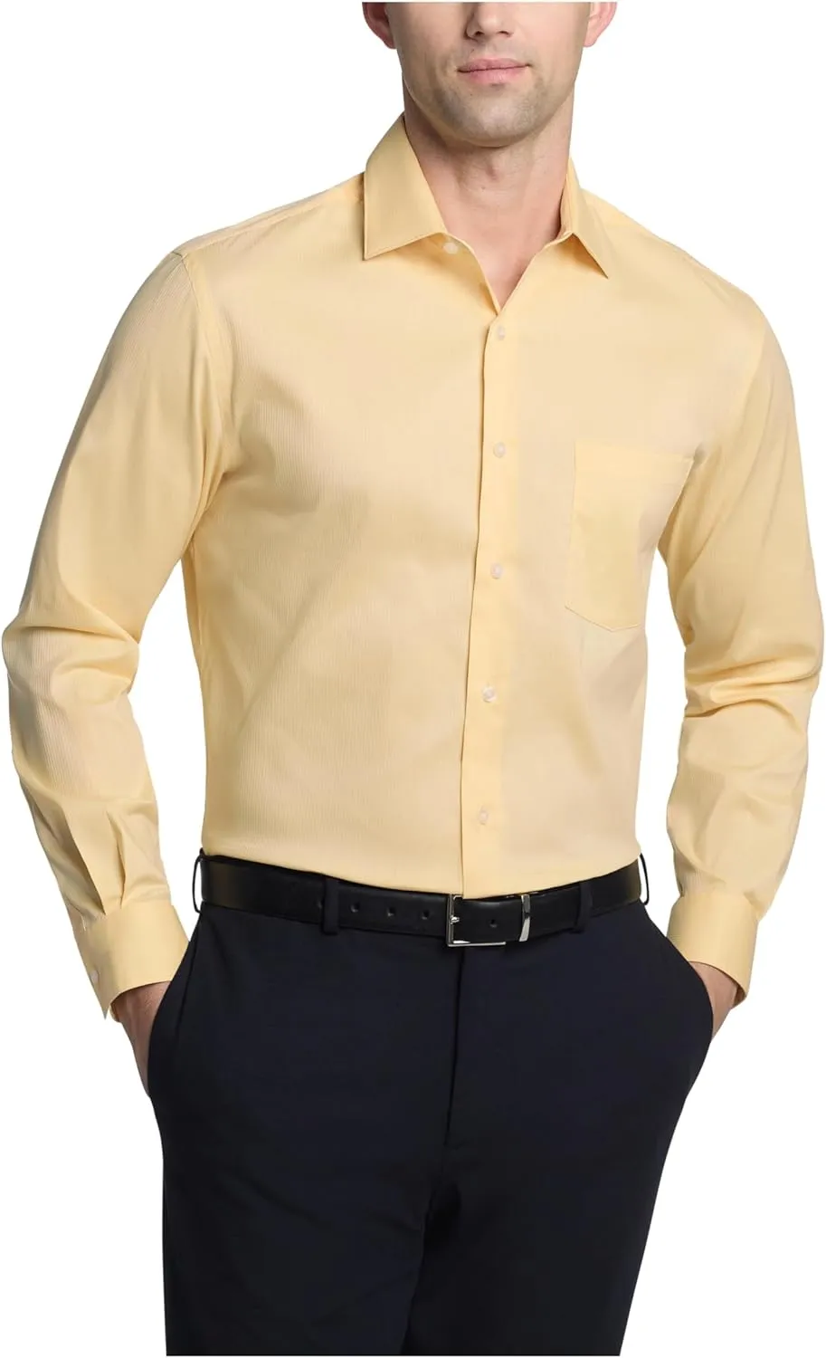 Van Heusen Men's Dress Shirt Fitted Everyday Defense Stretch