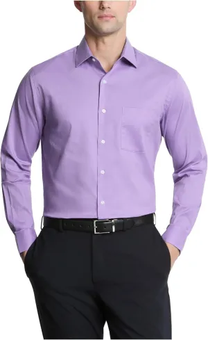 Van Heusen Men's Dress Shirt Fitted Everyday Defense Stretch